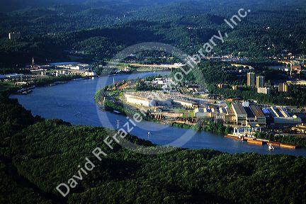 The Tennessee River at Chattanooga, Tennessee.