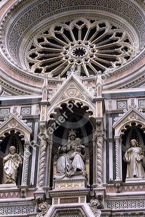 Close up detail of the Duomo in Florence, Italy.