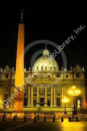 St. Peter's Square in Vatican City, Rome, Italy.