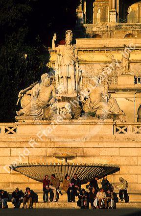 Piazza Del Popolo in Rome, Italy.