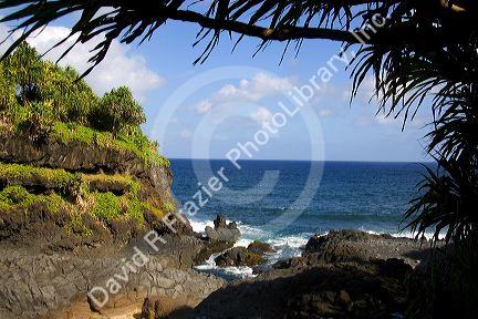 Pacific ocean view from the island of Maui, Hawaii.