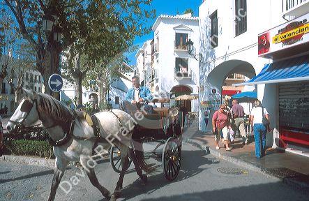 Horse and Carriage in Nerja, Spain.