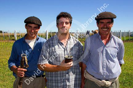Gaucho cowboys near Neccochea, Argentina.