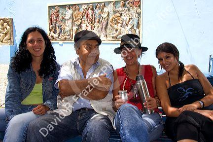 Argentines in the La Boca area of Buenos Aires, Argentina.
