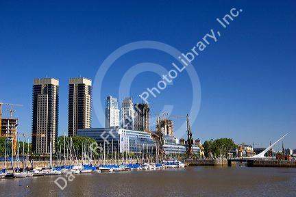 Puerto Modero area of Buenos Aires, Argentina.