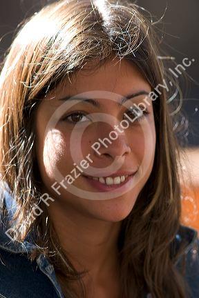 Argentine young woman in Buenos Aires, Argentina. (model released)