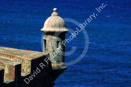 Turret at San Cristobal in San Juan, Puerto Rico.