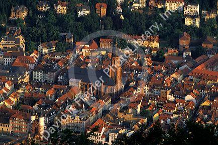 An overview of Heidelberg, Germany.