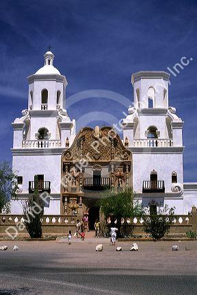 Mission San Xavier del Bac in Tucson, Arizona.