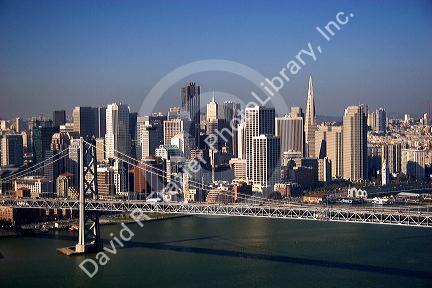 Aerial view of the city of San Francisco, California.