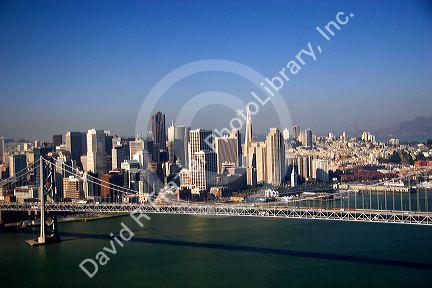 Aerial view of the city of San Francisco, California.