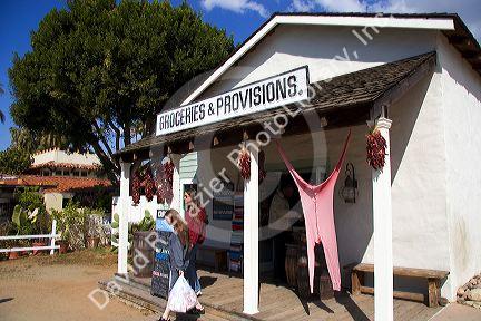 General store front at Old Town, San Diego, California.