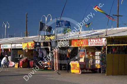 Flea market at Venice Beach in Los Angeles, California.