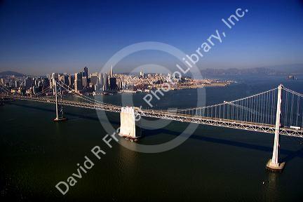 Aerial view of the city of San Francisco, California.