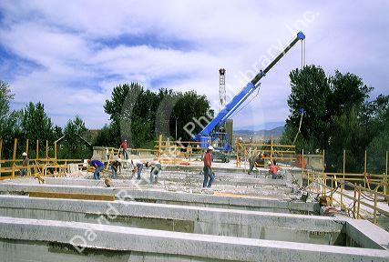 Bridge construction in Boise, Idaho.