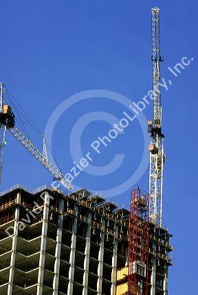 Construction crane in Chicago, Illinois.