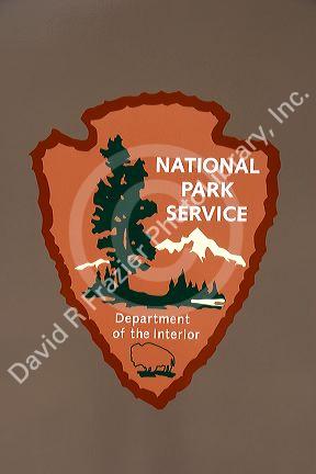 A sign for The National Park Service, Department of The Interior.