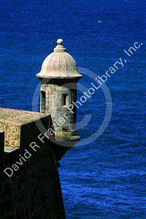 Turret at San Cristobal in San Juan, Puerto Rico.