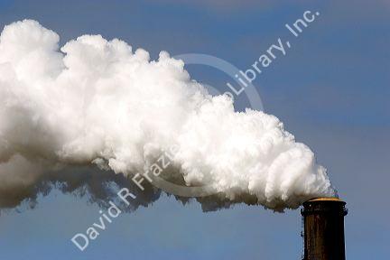 The Conesville coal fired power plant with belching smoke near Coshocton, Ohio.