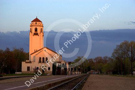 The train depot in Boise, Idaho.