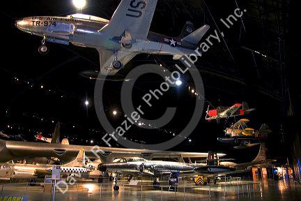 Interior image of the United States Air Force Museum on Wright Patterson Air Force Base at Dayton, Ohio.