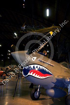 Interior image of the United States Air Force Museum on Wright Patterson Air Force Base at Dayton, Ohio.