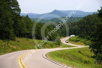 Scenic Highway 7 through the Ouachita National Forest, Arkansas.