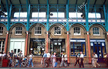 Covent Garden shops in London, England.