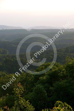 View of the Ozark Mountains near Mountain View, Arkansas.