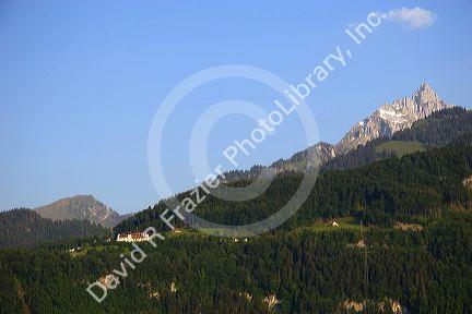 Alpine scene near Weesen, Switzerland.