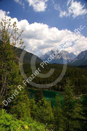 Alpine lake in the Austrian Alps, Austria.