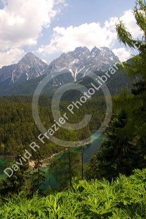 Alpine lake in the Austrian Alps, Austria.