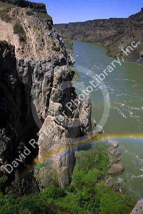 The Snake River below Shoshone Falls, Idaho.