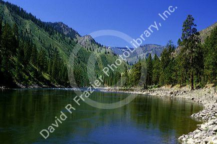 The Salmon River in Central Idaho.