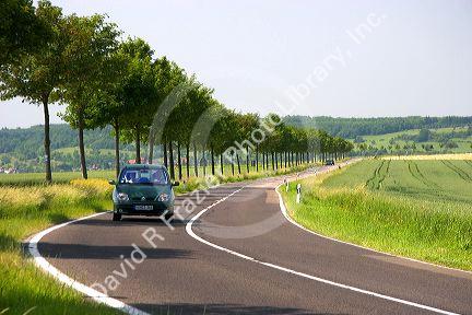 Highway route 423 near Blieskastel in northwest Germany.