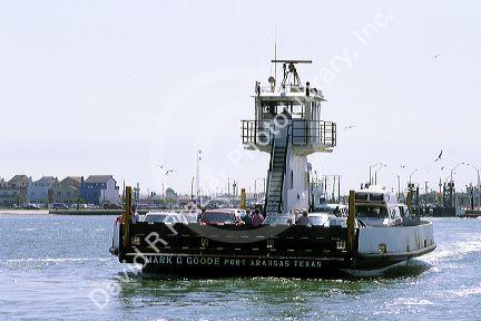 Car ferry at Port Aransas, Texas.