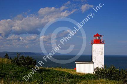 Lighthouse at St. Martins, New Brunswick, Canada.