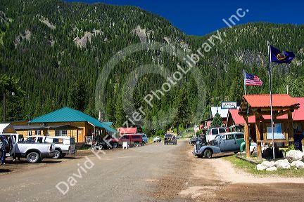 The small town of Yellow Pine, Idaho.