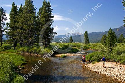 Headwaters of the Salmon River in the Sawtooth National Recreation Area of Idaho.