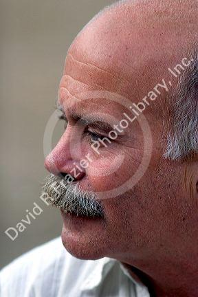 Portrait of middle aged Cuban man.