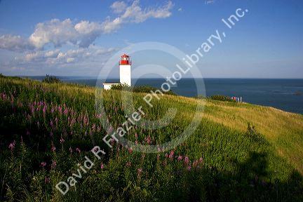 Lighthouse at St. Martins, New Brunswick, Canada.