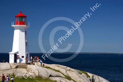 Lighthouse at Peggy's Cove, Nova Scotia, Canada.