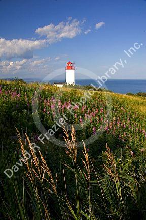 Lighthouse at St. Martins, New Brunswick, Canada.