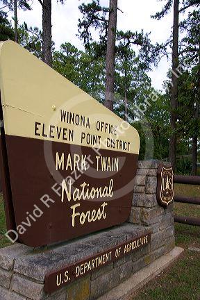 Mark Twain National Forest in Winona, Missouri.