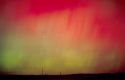 Aurora borealis, northern lights at midnight east of Boise, Idaho following an unusually intense solar storm.