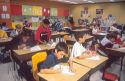 Multi ethnic elementary school classroom in Brandon Florida.