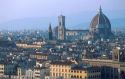 Cityscape of Florence, Italy.  The Duomo dominates the skyline.