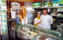 Husband and wife Gelato store owners in verona, Italy.