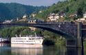 Tourboat on the Mosel River at Cochem, Germany.
