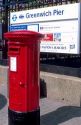 British mail box in London.
